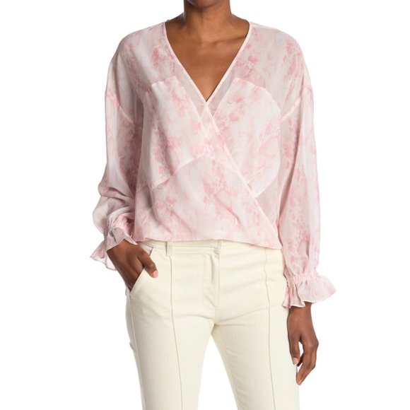 AllSaints Tops - NWT AllSaints Penny Masala See-Through Blouse - Soft Pink - Size 4 $150